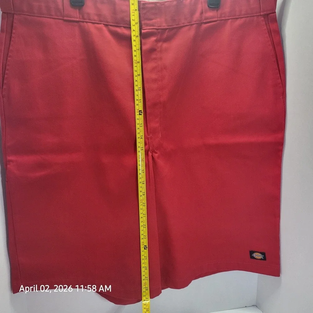 Vintage Dickies Shorts Mens 44 x 13" Inseam Red Long Baggy Chinos Skater Y2K 90s - Picture 6 of 12